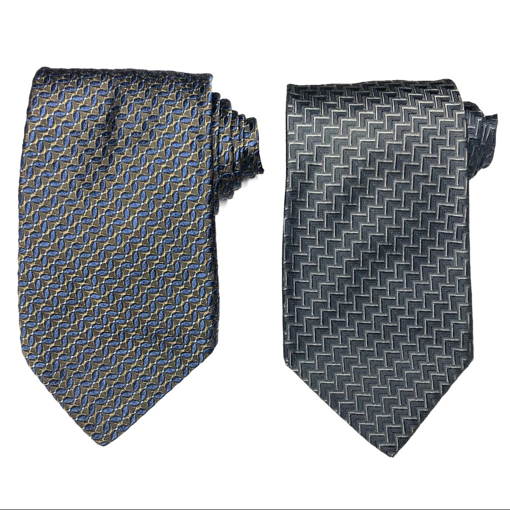 Robert Talbott Geometric Silk Ties Lot of 2